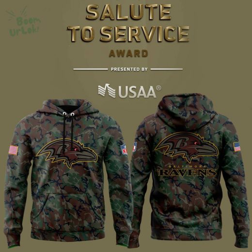 Baltimore Ravens 2024 NFL Salute to Service Hoodie – Military Tribute Edition