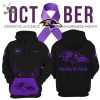 Baltimore Ravens Men’s Nike Black 2024 Domestic Violence Awareness Month Hoodie