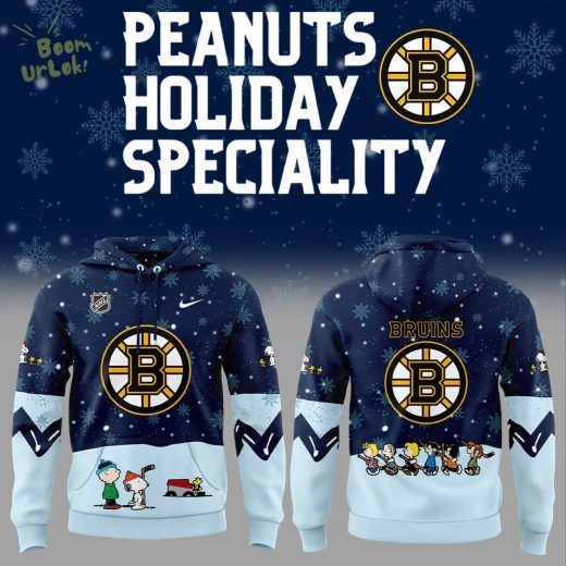 Boston Bruins Peanuts & Snoopy Night Nike Hoodie – 2024 Edition