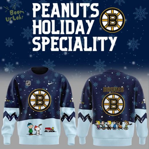 Boston Bruins Peanuts & Snoopy Night Nike Sweatshirt – 2024 Edition