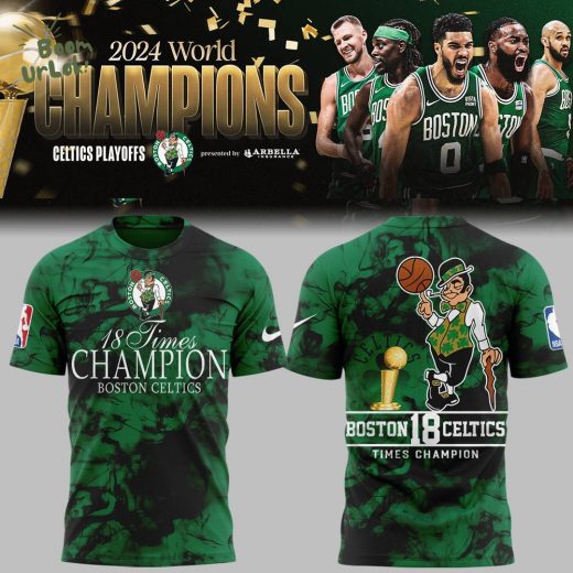 Boston Celtics 18-Time Champions Limited Edition T-Shirt – 2024