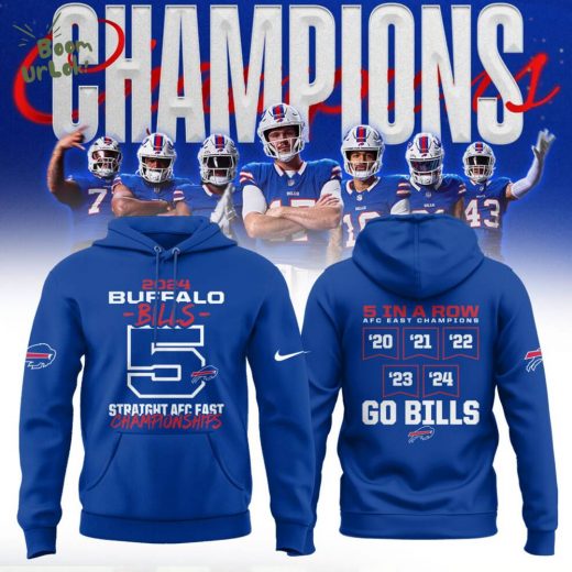 Buffalo Bills Nike Royal 2024 AFC East Division Champions Hoodie