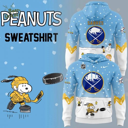 Buffalo Sabres Peanuts & Snoopy Night Nike Hoodie – 2024 Edition