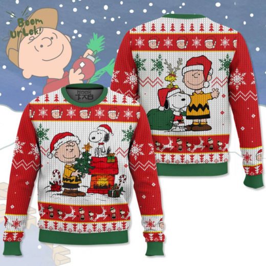 Charlie Brown and Snoopy Christmas Ugly Sweater – Classic Holiday Design