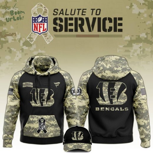 Cincinnati Bengals 2024 Salute to Service Limited Edition Hoodie – Military Tribute