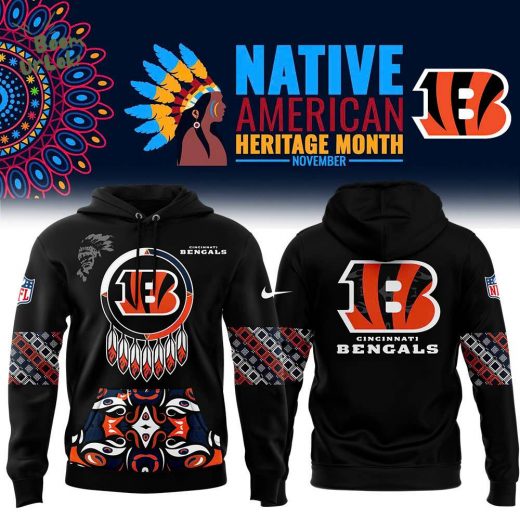 Cincinnati Bengals Men’s Nike 2024 Native American Heritage Month Premium Hoodie