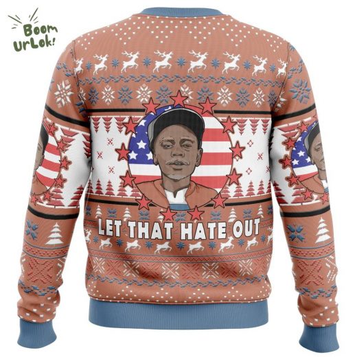 Clayton Bigsby Let That Hate Out Chappelle’s Show Ugly Christmas Sweater – Iconic Comedy Edition