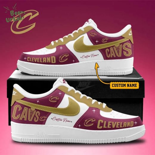 Cleveland Cavaliers Nike Air Force 1 Limited Shoes 2024/2025 Version 2