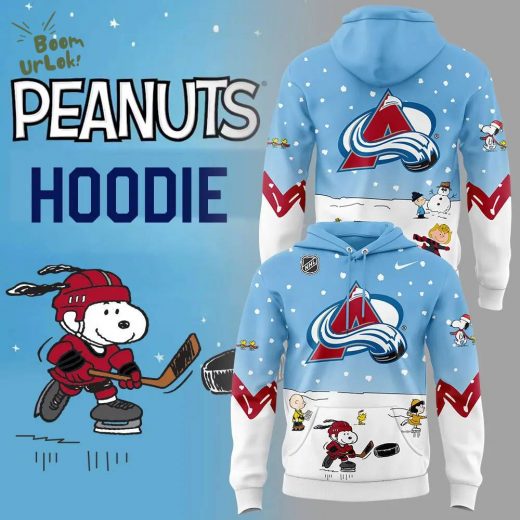 Colorado Avalanche Peanuts & Snoopy Night Nike Hoodie – 2024 Edition