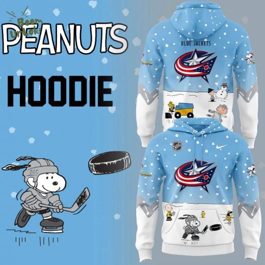 Columbus Blue Jackets Peanuts & Snoopy Night Hoodie – Nike 2024 Edition