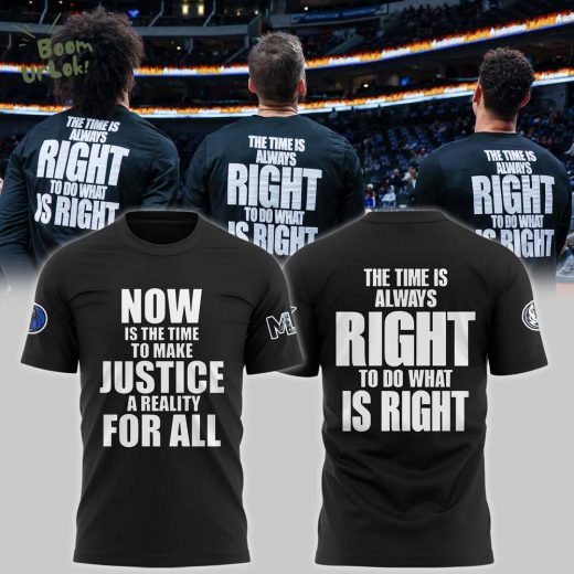 Dallas Mavericks x 2025 Martin Luther King Day Premium New Design Limited Tee | MLK Day Special Edition Shirt