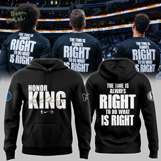 Dallas Mavericks x 2025 Martin Luther King Day Premium Pullover Hoodie | Limited Edition MLK Day Hoodie