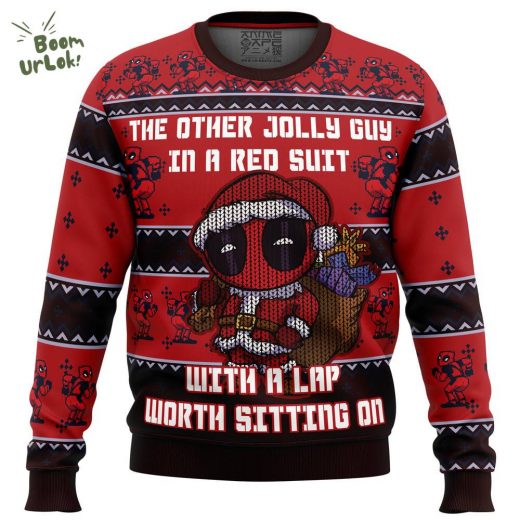 Deadpool Jolly Red Guy Ugly Christmas Sweater – Deadpool Holiday Edition