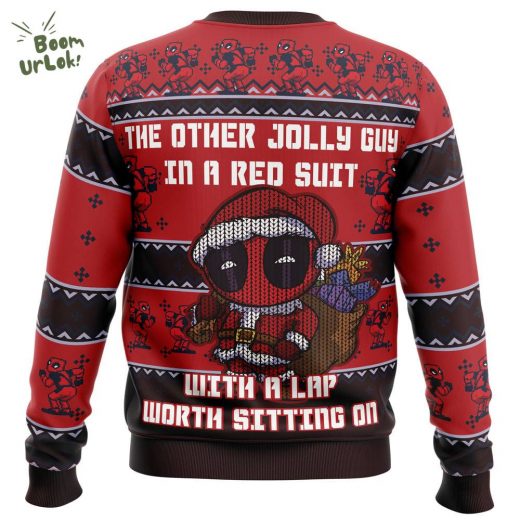 Deadpool Jolly Red Guy Ugly Christmas Sweater – Deadpool Holiday Edition