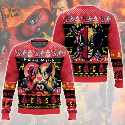 Deadpool Wolverine Ugly Christmas Sweater – Marvel Holiday Special Edition