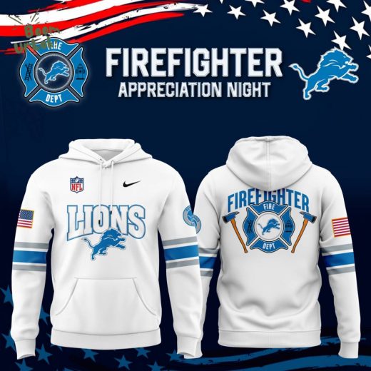 Detroit Lions 2024 Firefighter Appreciation Night Premium Limited Hoodie