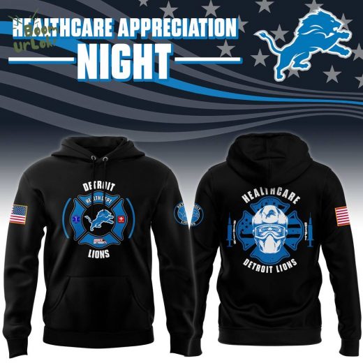 Detroit Lions 2024 Healthcare Appreciation Night Premium Limited Hoodie