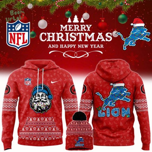 Detroit Lions 2024 Merry Christmas Premium Hoodie – Limited Holiday Edition