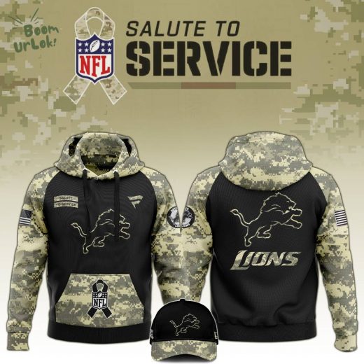 Detroit Lions 2024 Salute to Service Limited Edition Hoodie – Military Appreciation