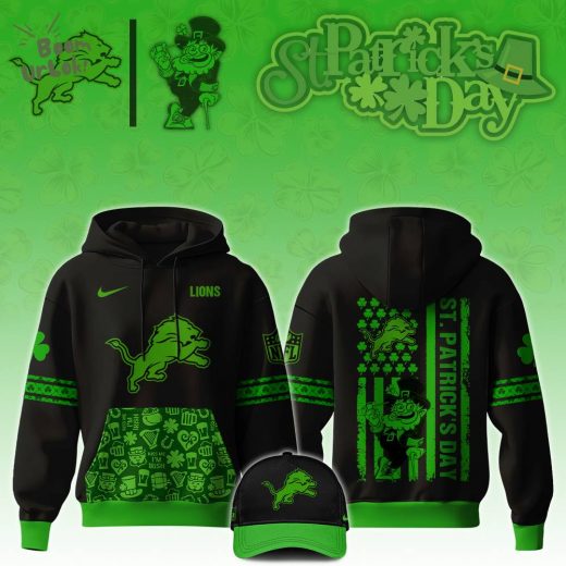 Detroit Lions 2024 St. Patrick’s Day Limited Edition NFL Hoodie