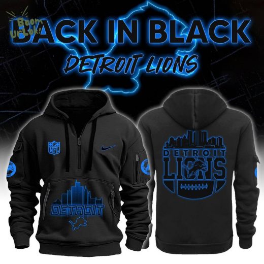 Detroit Lions Back In Black NFL 2024 Limited Edition New Hoodie – Special Edition