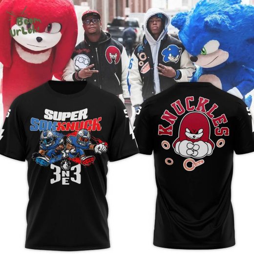 Detroit Lions Sonic & Knuckles Premium Limited Edition Tee – Fan Edition