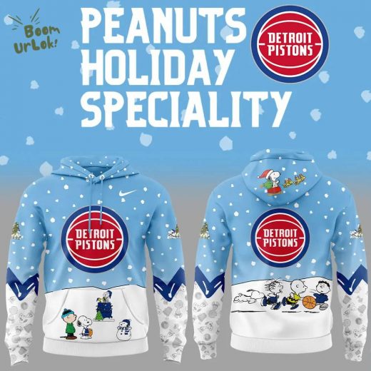 Detroit Pistons Peanuts & Snoopy Nike Hoodie – Version 2