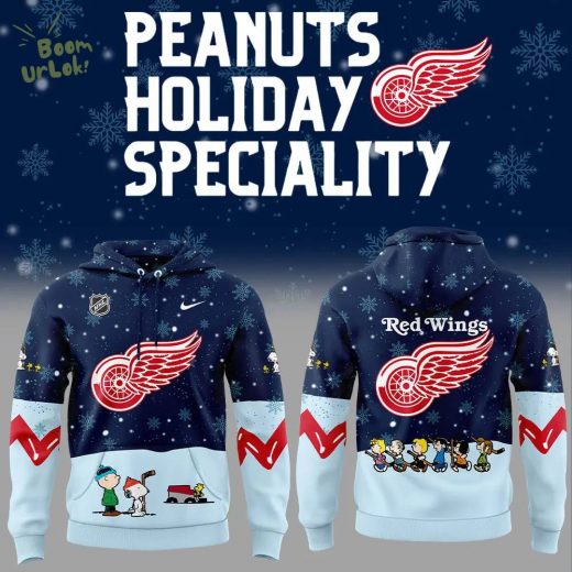 Detroit Red Wings Peanuts & Snoopy Night Hoodie – Nike 2024 Collection