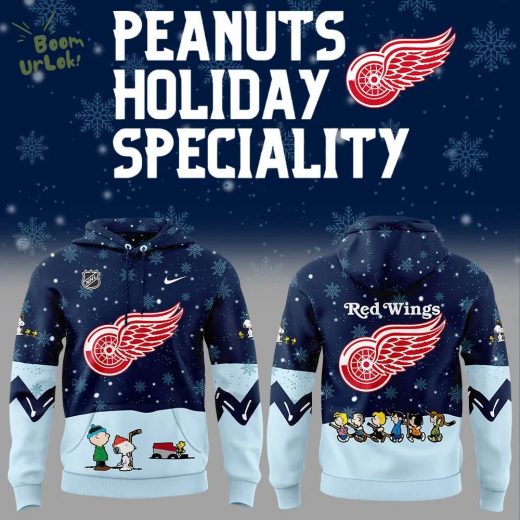 Detroit Red Wings Peanuts & Snoopy Night Hoodie – Nike 2024 Limited Edition