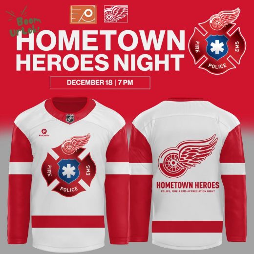 Detroit Red Wings Special HOMETOWN HEROES Jersey 2024