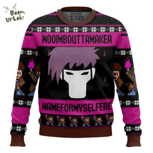 Gambit X-Men Ugly Christmas Sweater – Make a Name for Yourself Special