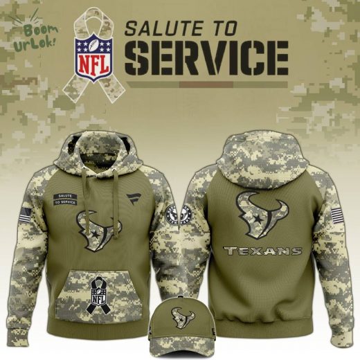 Houston Texans 2024 Camo Salute to Service Limited Edition Hoodie – Camouflage Apparel