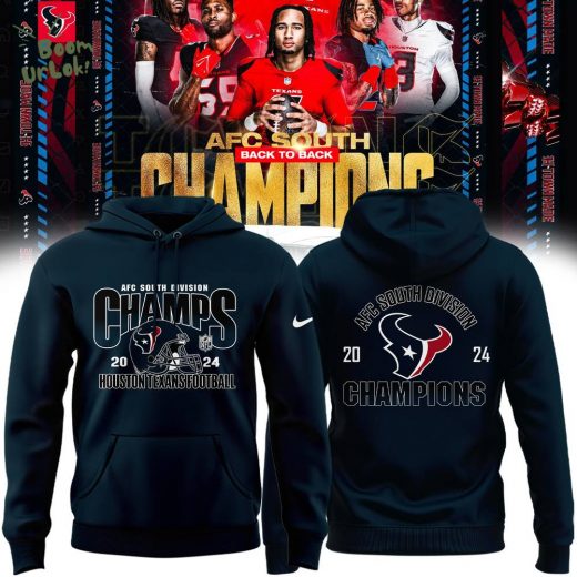 Houston Texans AFC South Division Champions Hoodie – Black Special Edition 2024