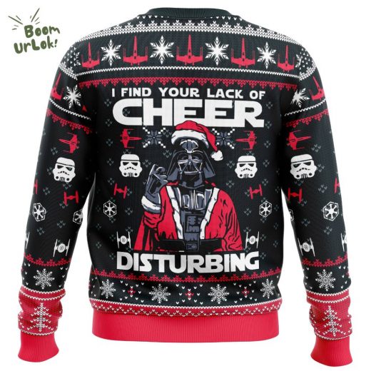 I Find Your Lack of Cheer Darth Vader Ugly Christmas Sweater – Star Wars Holiday