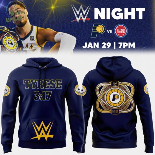 Indiana Pacers x 2025 WWE Night Premium Pullover Hoodie | Limited Edition NBA x WWE Hoodie