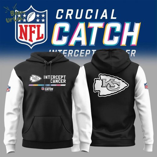 Kansas City Chiefs 2024 Crucial Catch Intercept Cancer Hoodie