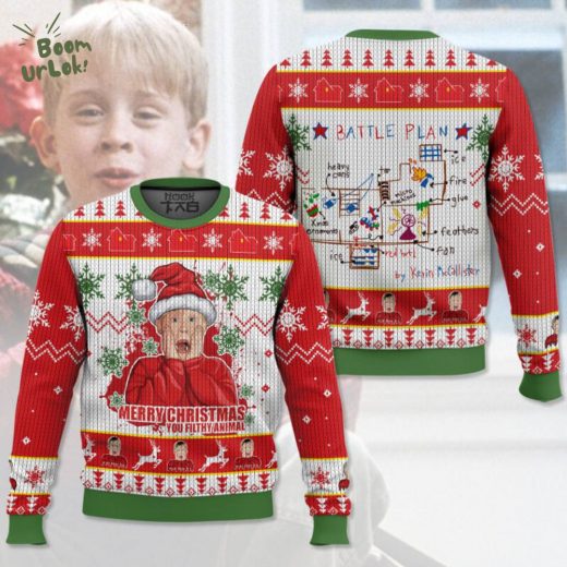 Kevin McCallister Home Alone Ugly Christmas Sweater – Holiday Classic Edition