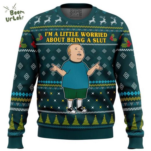 King of the Hill I’m a Little Worried Ugly Christmas Sweater – Texas Christmas Style