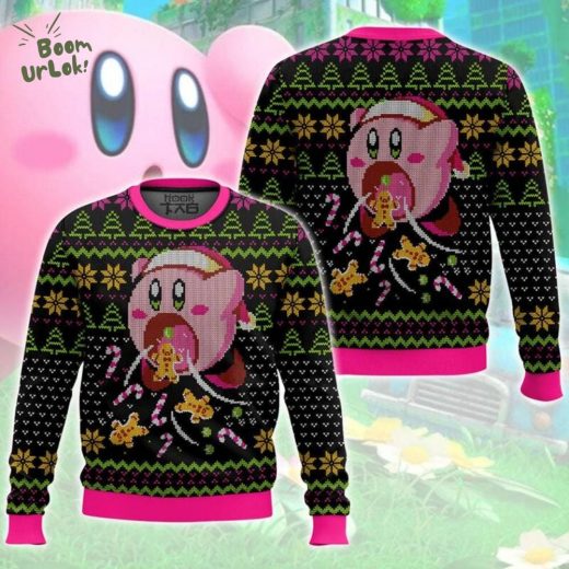 Kirby Retro Game Ugly Christmas Sweater – Holiday Edition