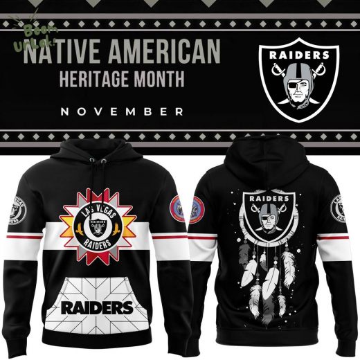 Las Vegas Raiders 2024 Native American Heritage Month Premium Limited Pullover Hoodie