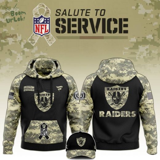 Las Vegas Raiders 2024 Salute to Service Camo Hoodie – Military Gear