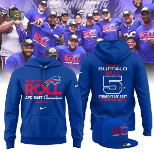 Limited Edition 5 Straight AFC East Division Champions Hoodie – 2024