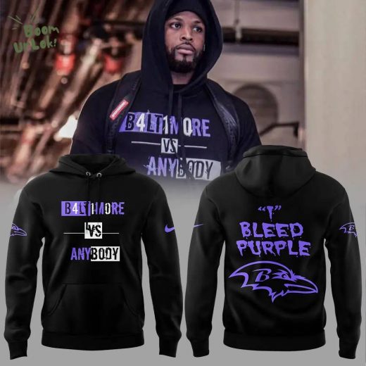 Limited Edition B4LT1M0RE vs Anybody Bleed Purple Hoodie