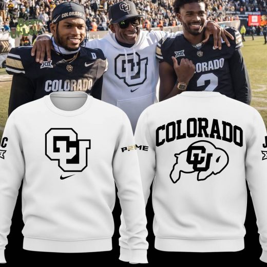 Limited Edition Colorado Football White Sweatshirt 2024