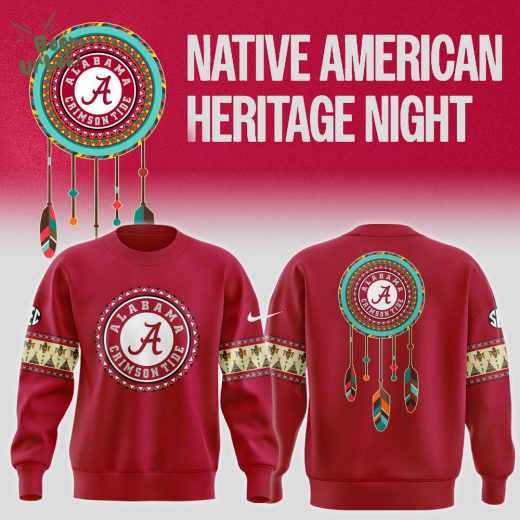 Limited Edition Native American Heritage Night Alabama Crimson Tide Football Sweatshirt – Version 1