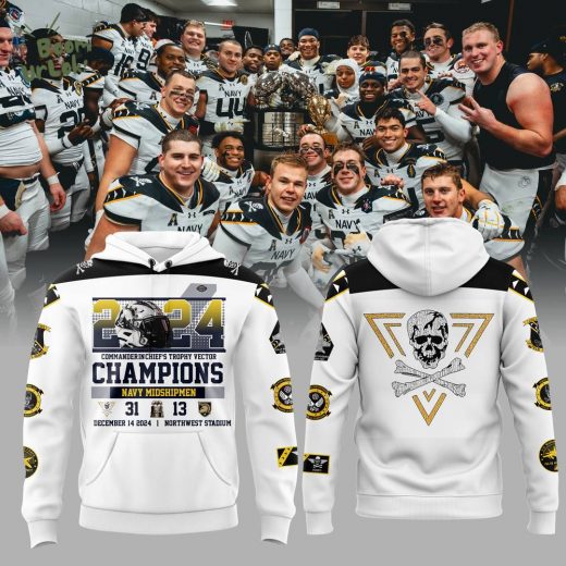 Limited Edition Navy Midshipmen 2024 CIC Trophy Champions Hoodie – Exclusive Design