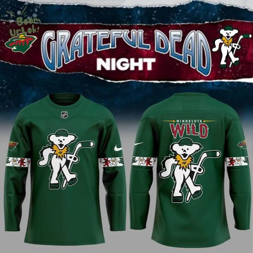 Limited Edition Nike Minnesota Wild Grateful Dead Night Green Jersey – Special Release