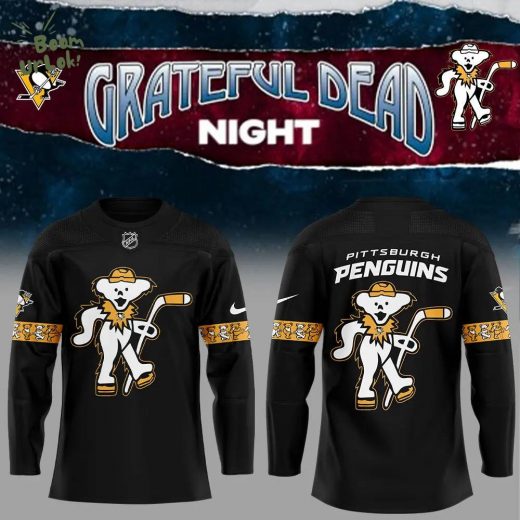 Limited Edition Nike Pittsburgh Penguins Grateful Dead Night Jersey