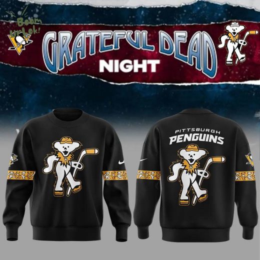 Limited Edition Nike Pittsburgh Penguins Grateful Dead Night Sweatshirt