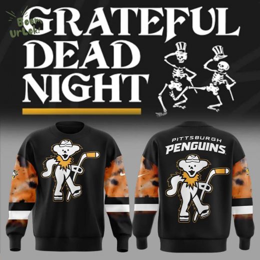 Limited Edition Nike Pittsburgh Penguins Grateful Dead Night Sweatshirt – Version 2